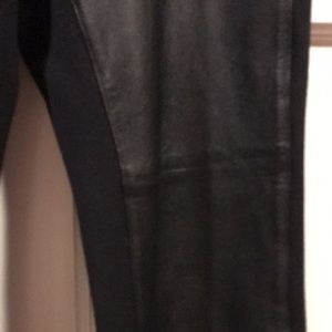 Eileen Fisher Leather/Viscose Skinny Pants